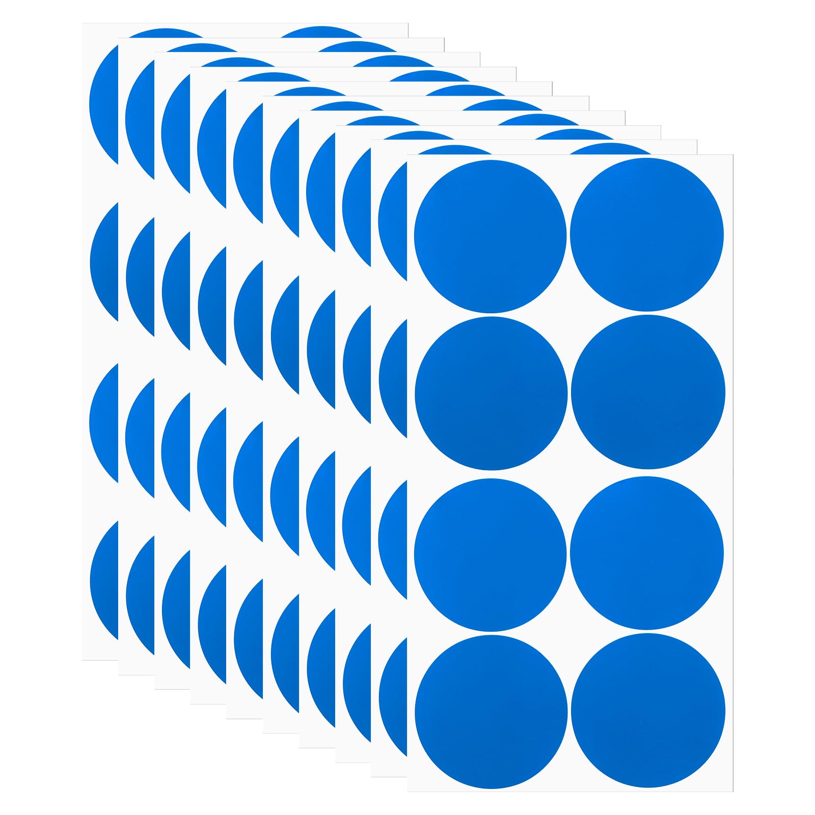 PATIKIL Round Colored Stickers 2", 30 Pcs Removable Sticky Writable Circle Coding Labels for Office Shop Home Classroom Marking Classification, Blue