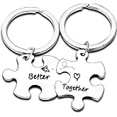 Nimteve Gifts for Couples Boyfriend Girlfriend Couples Keychains for Husband Wife Valentine's Day Gift