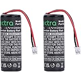 Tectra 2-Pack LIS1441, LIP1450 Battery Compatible with Sony PS3 Playstation 3 Move Motion Controller CECH-ZCM1E, CECH-ZCM1U
