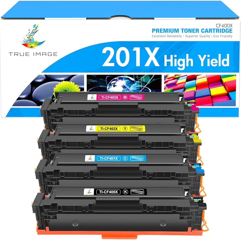 TRUE IMAGE 201X Toner 4-Pack Black Cyan Yellow Magenta for HP M277/M252/M274