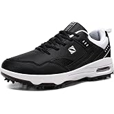 FENLERN Mens Golf Shoes Spikeless Breathable F058 | Lightweight Non Slip Cushioning golf shoes for men comfortable