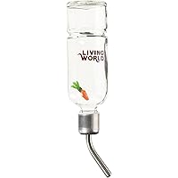 Living World Green Eco Plus Water Bottle, 6-Ounce, White, 61580