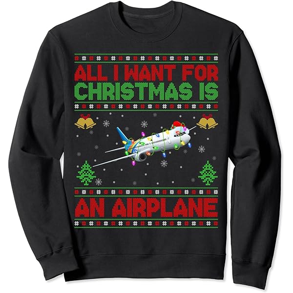 Pull De Noël Moche Spitfire Avion - Sweatshirt Humour Militaire - Cadeau Pilote, Fan Aviation, Fêtes Drôles