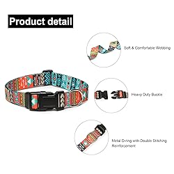 Suredoo Adjustable Dog Collar with Patterns, Ultra