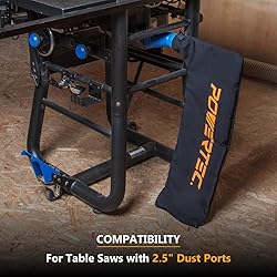 POWERTEC 72040 Table Saw Dust Collector Bag Fits