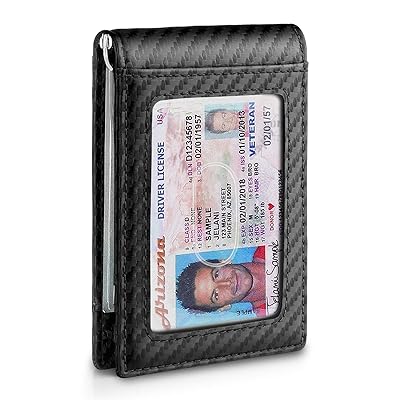 Zitahli Minimalist Slim Bifold Front Pocket Wallet with Money Clip for men,Effective RFID Blocking &amp; Smart Design