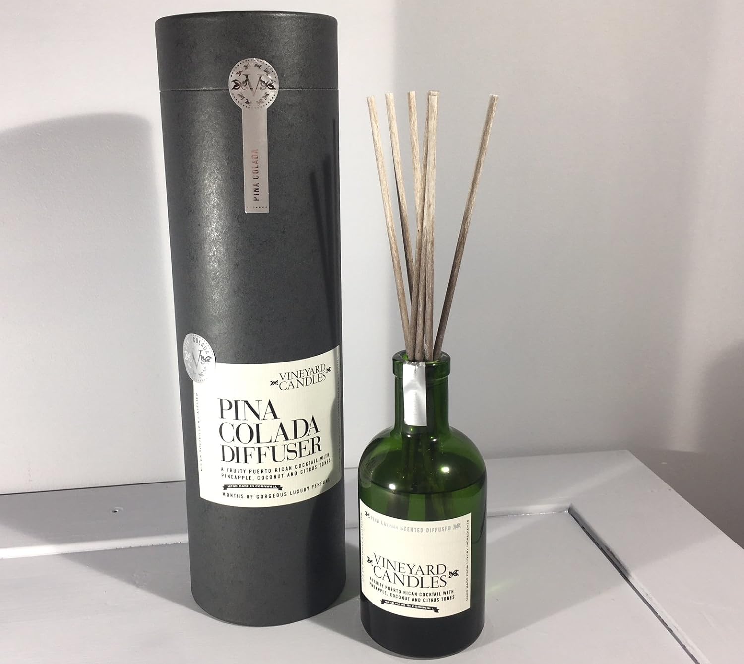 Vineyard Candles Pina Colada Luxury Reed Diffuser 175ml Amazon.co.uk