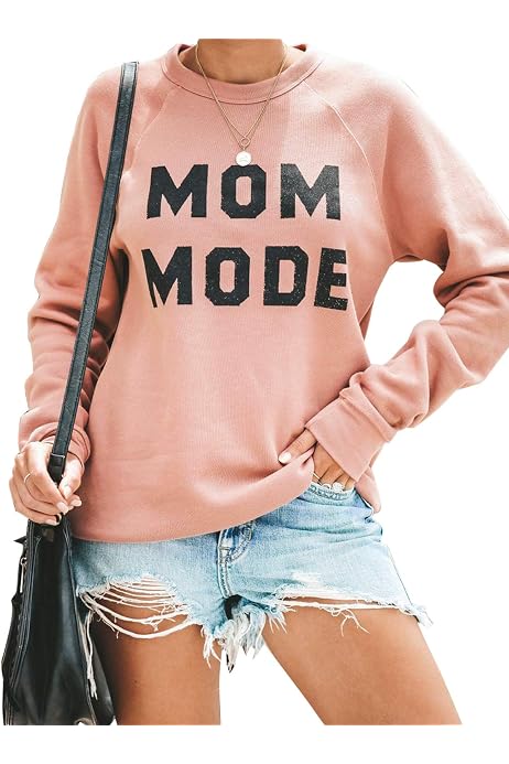 ZSIIBO Womens Crewneck Sweatshirt Long 
