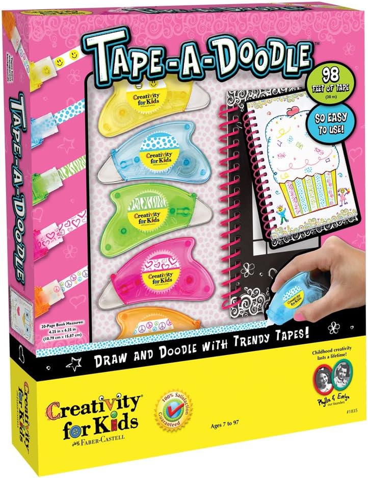 West Design West DesignCFK1835 Creativity for Kids Junior Selection Tape-A-Doodle Large Kit, Multi-Color