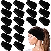 Hungdao 24 Pcs Fleece Ear Warmer Headband Bulk Winter Ear Muffs for Men Women Cold Weather Running Cycling Sports