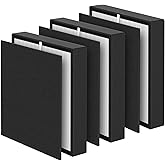 3 Packs BF35 H13 Grade True HEPA Replacement Filter Compatible with BreatheSmart Classic BF35 Air Cleaner Purifier for Longer Usage,3 x HEPA Filters + 3 × Carbon Pre-Filters
