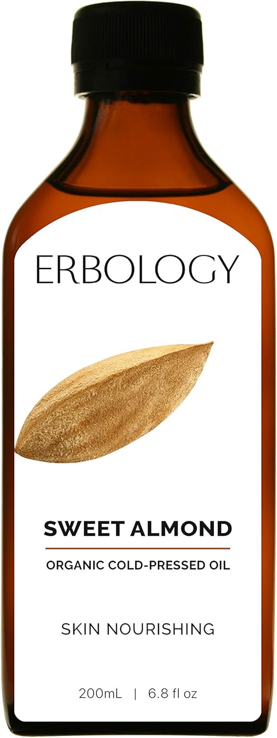 Organic ColdPressed Sweet Almond Oil 200ml Skin Nourishing Premium