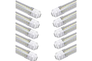 GOCuces 4ft T8 LED Tube Lights,36W 3600lm,White 6500K,R17d Base,45.8 inches End to End,60W F48T12 Fluorescent Bulb Replacemen