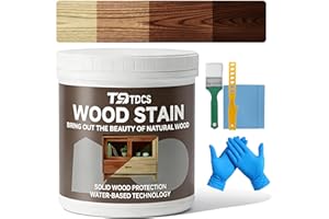 T9TDCS Wood Stain, 16 Oz Water Based Wood Stain and Sealer in One - No Priming, No Top Coat Required, Perfect for Indoor and 