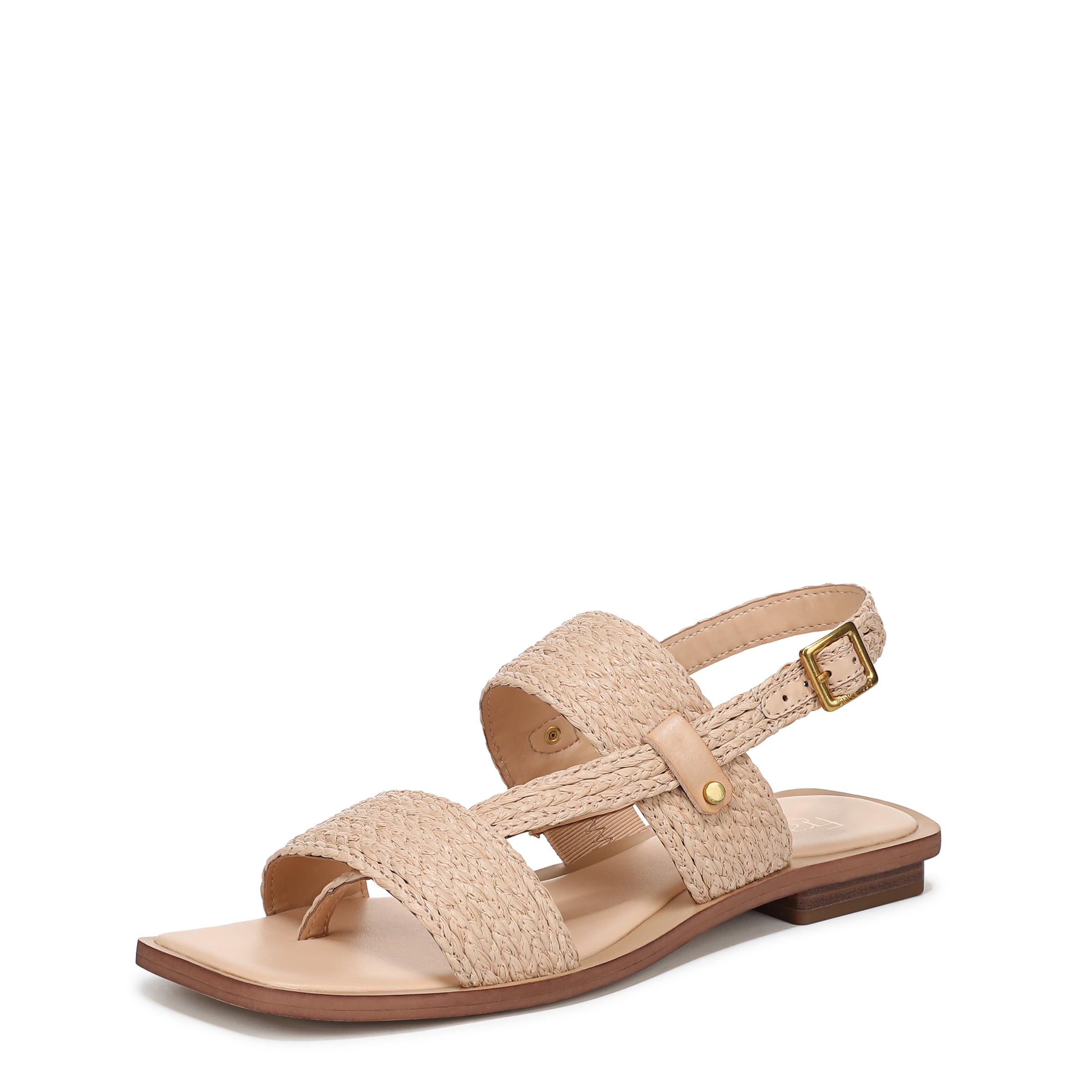 Franco Sarto Women’s Enrica Sandal Beige Braided Raffia 5 M