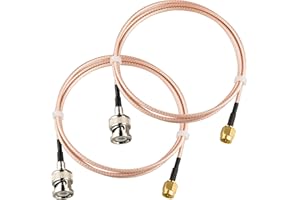 urcianow BNC Male to SMA Male Connectors 3.28ft(1Meter) RG316 Coaxial Cable Low Loss 50ohm BNC to SMA Male Adapter for Antenn