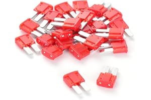 SVZ (25Pcs) 10 Amp Micro2 Car Fuses, 10A Automotive Fuses, Blade Fuse for Car/RV/Truck/SUV/Motorcycle/Boat