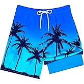 Resiprolty Boys Swim Trunks with Compression Liner Swim Shorts Quick Dry Boys Bathing Suit Swimsuit Swimwear Beach Shorts