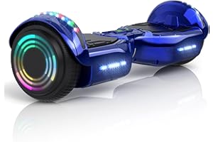 XERATH All Terrain hoverboard with Bluetooth Speakers,hoverboards for a 7-12 year old with bright LED lights and flashing wheels,hoverboard adult with self-balancing control system&UL2272 Safety Certification,for All Ages (BLUE)