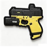 Funny PVC Gun Tactical Morale Patch | For Caps, For Bags &amp; Backpacks, For Tactical Vest, For Military Uniforms