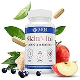 Zen Nutrients SkinVite Natural Skin Supplement for Women, Men & Teens - Hormonal Breakouts & Clear Skin Support Supplement - Detoxifying Vitamin for Acne and Digestion Support