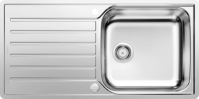 Blanco Lantos XL 6 S-IF, Küchenspüle, für normalen und flächenbündigen Einbau, reversibel, Edelstahl Bürstfinish, 519709