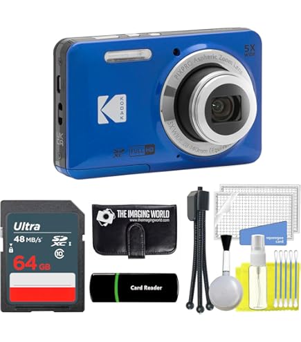 Amazon.com : Kodak PIXPRO FZ55 Blue 16MP Digital Camera 5X Optical