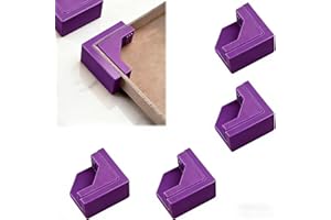 4 Pack 90 Degree Angle Clamp Magnetic Corner Clamp for Box Making Bookbinding Precision DIY Tools for Crafts (Purple)