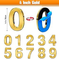 Ranslen 10 Pieces 4 Inch High House Numbers