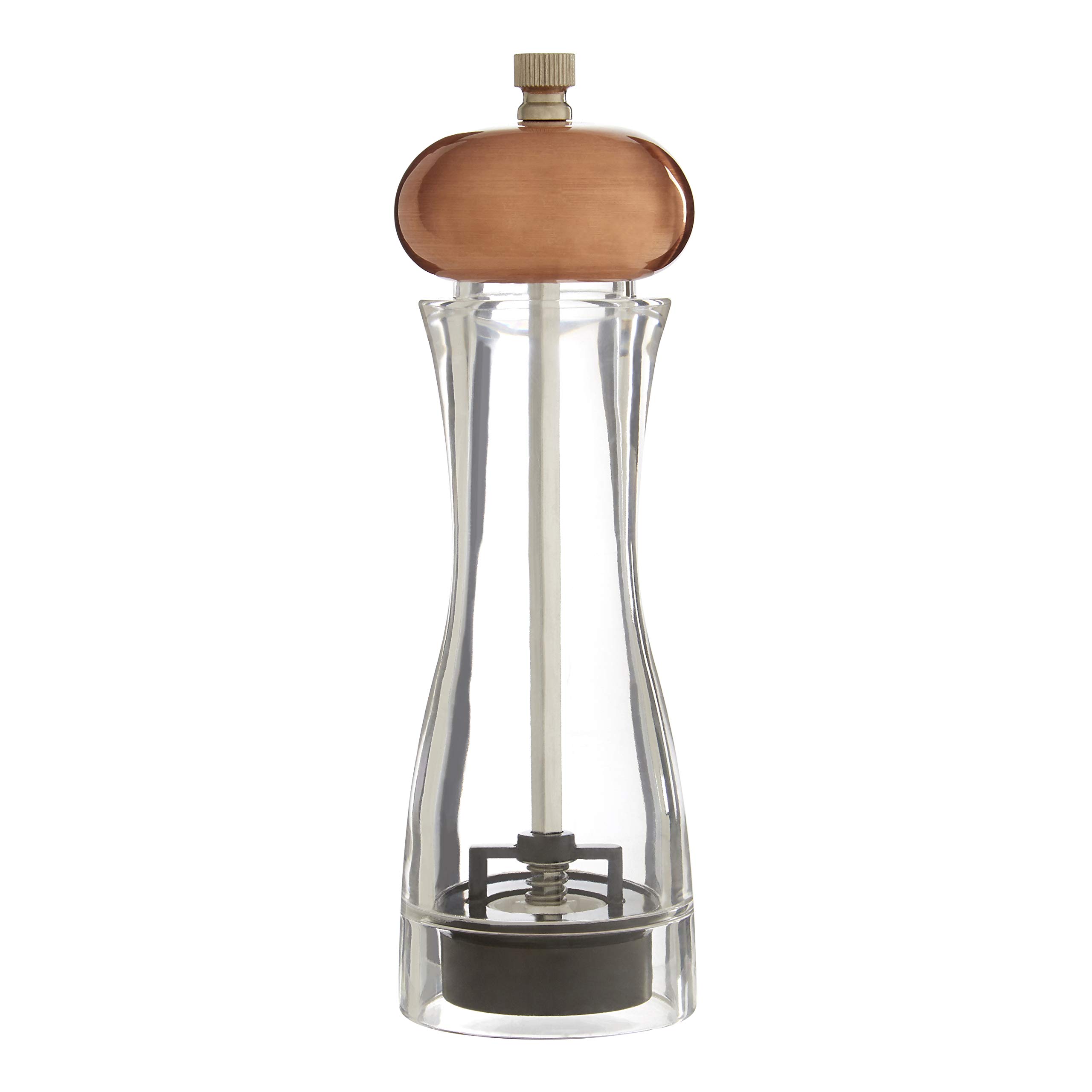 Premier Housewares Salt and Pepper Grinder, Ceramic, Metal - Copper, Small