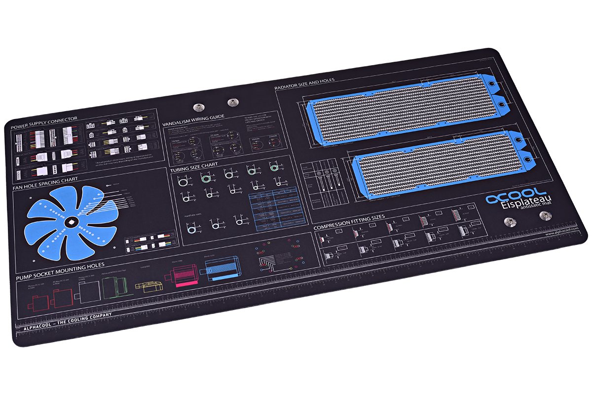 Alphacool 90334 tapis antistatique Noir Caoutchouc 1 pièce(s)