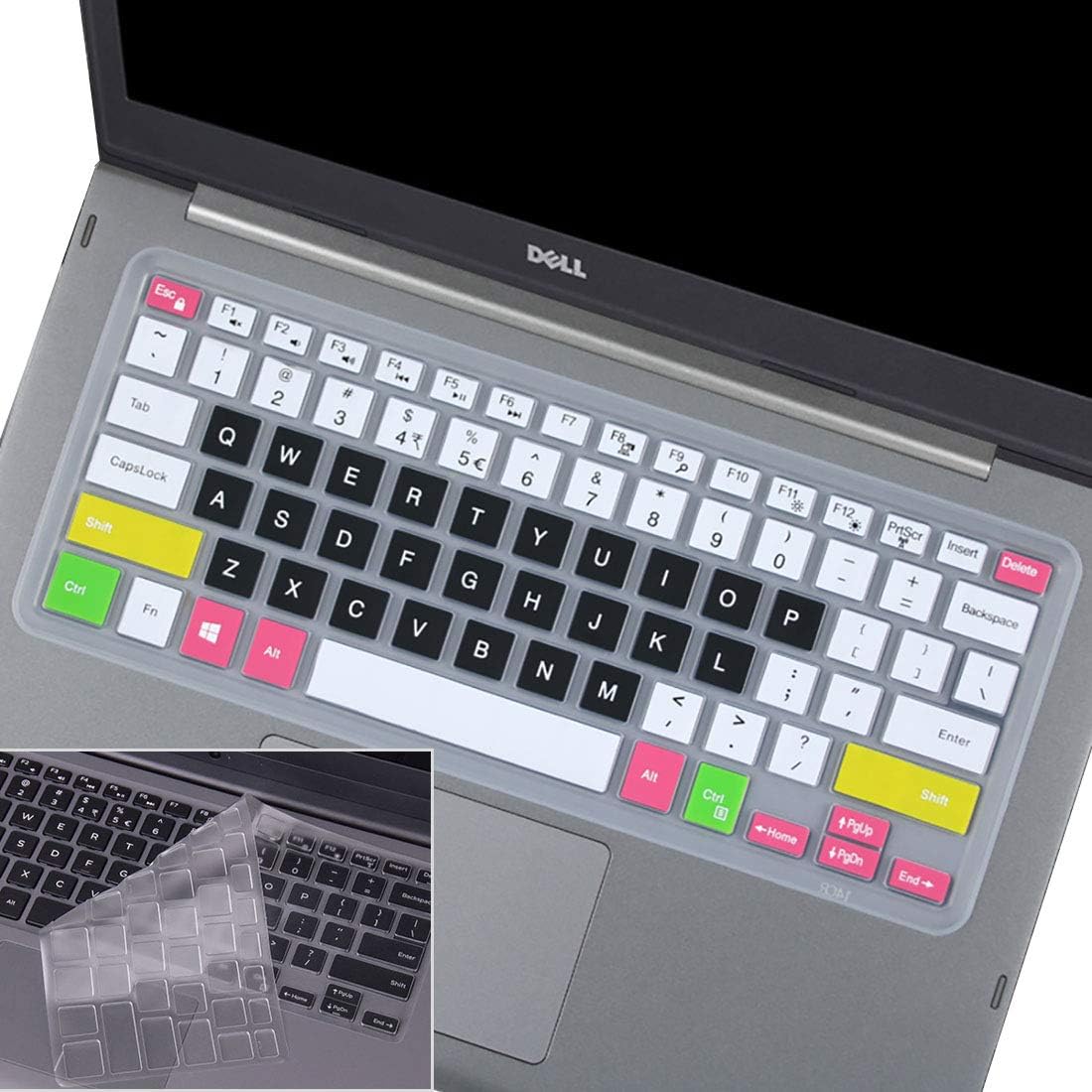 2Pcs Keyboard Cover for Dell Inspiron 14 5481 5482 5485 5491, Dell Inspiron 13 5368