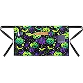 Yorfeemge Waist Apron With 3 Pockets Reusable Half Apron Waitress Waiter Server Short Aprons