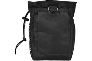 WEDIGOUT Camo Finds Pouch Metal Detector Accessory Portable Treasure Holder Waist Bag (Black)