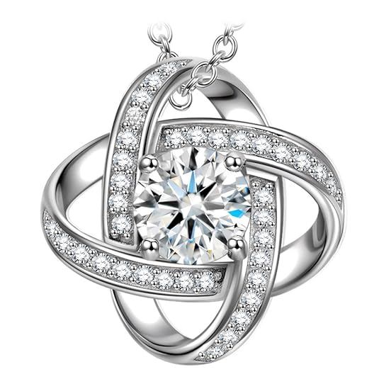 Alex Perry Satelliten Serie 925 Sterling Silber Damen Kette mit Anhänger mit 5A Zirkonia, Gold Plattiert, Geschenke für Sie, 