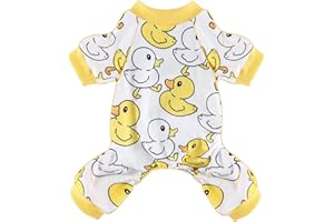 WANSOMMY Dog Pajamas for Small Dogs Girl Boy Super Soft Cute Small Dog Sweater Pjs Fall Winter Warm Puppy Clothes Onesie Pet Clothes Stretchable Jumpsuits XS Dog Sweaters Outfits for Chihuahua Yorkie