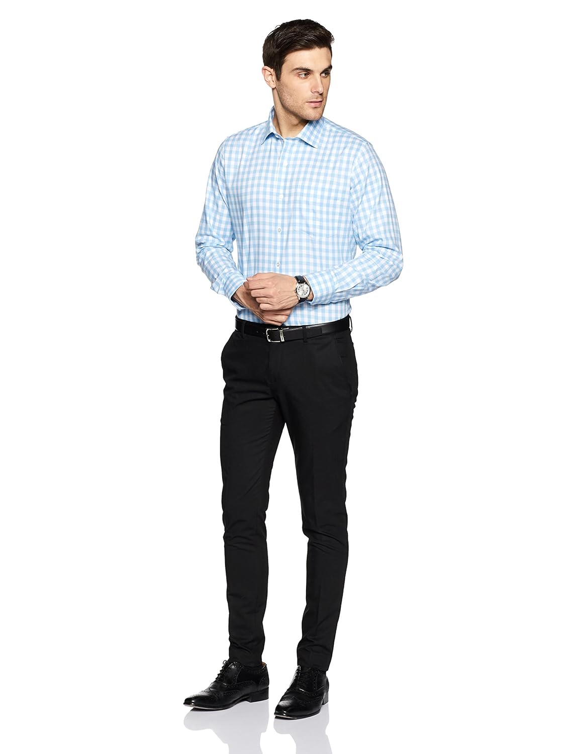 van heusen men's solid slim fit formal shirt