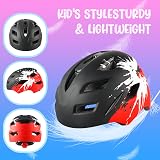 RaMokey Kids Bike Helmet Age 3-15 Cycling Mountain Bicycle w/ Taillight view 2