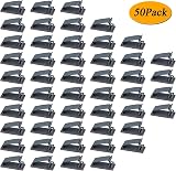 SOULWIT 50Pcs Self Adhesive Cable Management Clips Grey Organizers Wire Clips view 7