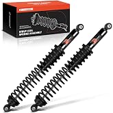 A-Premium Rear Load Adjusting Shock Absorbers w/Coil Springs, Set of 2 | Compatible with Chevrolet Silverado 1500, Tahoe and GMC Sierra 1500, Yukon and Dodge Ram 1500 and Nissan Titan