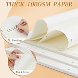 FYY A4 Refill Pad 3 Packs 100GSM 135 Sheets 4-Hole Lined Paper 270 Pages view 2