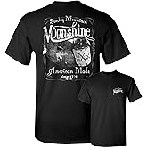 Smoky Mountain Moonshine T-Shirt American South Drinking Men's Novelty Shirt