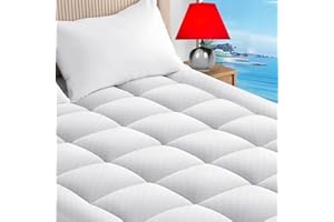 Premium Quilted Mattress Topper Queen Thick 720GSM,Breathable 3D Plush Pillow Top Mattress Pad Cover Soft Fitted Mattress Pro