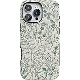 Casely iPhone 16 Pro Case | Sage Garden | Green Floral | Bold Protective Design | Compatible with MagSafe