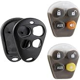 Key Fob Keyless Entry Remote Shell Case &amp; Pad fits Viper EZSDEI474V - 4 Button