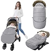 LAT Baby Warm Bunting Bag Universal,Extended and Removable,Stroller Sleeping Bag Cold Weather,Waterproof Toddler Footmuff