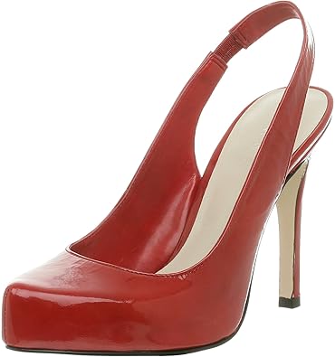 nine west red patent leather pumps