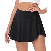 MAGCOMSEN Women's Tennis Skorts with Pockets High Waisted Golf Skirts Inner Shorts Pickleball Athletic Workout Skorts