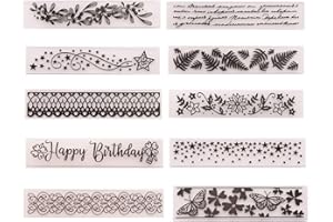 QSZKEER 10Pcs Flower Leaf Star Plastic Embossing Folder DIY Craft Template Molds Stamp Stencils Scrapbook Paper Cards Photo Album Making Tool Embossing Folders Handmade Art Craft Supplies Decorating Mold