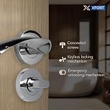 XFORT Polished Chrome Thumb Turn Lock Bathroom Door Deadbolt Kit view 4